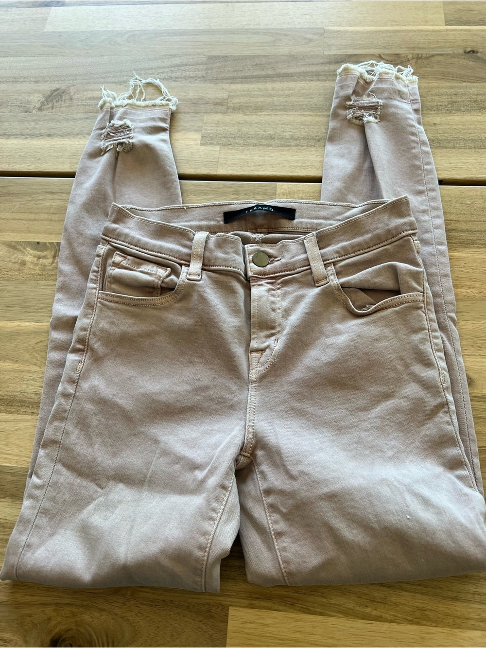 J brand skinny jeans in light pink